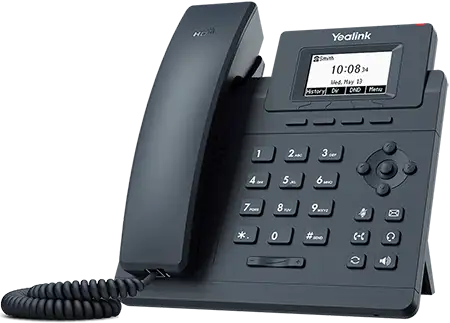 Basic monochrome desk phone