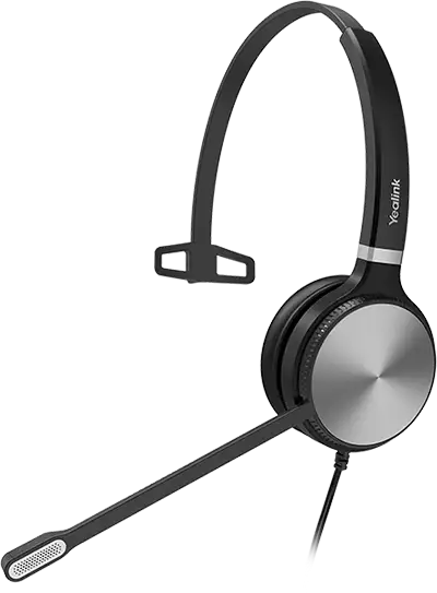 A headset with microphone